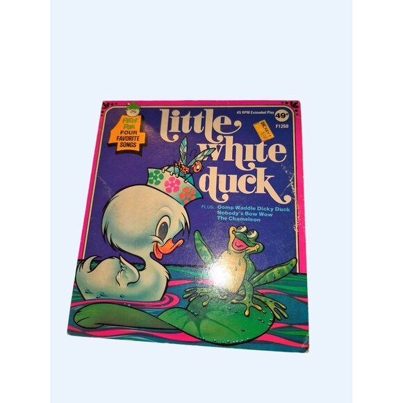 Vintage Peter Pan Records Childrens 45 RPM Lot - Little Toot Old Mother Hubbard - Picture 3 of 9